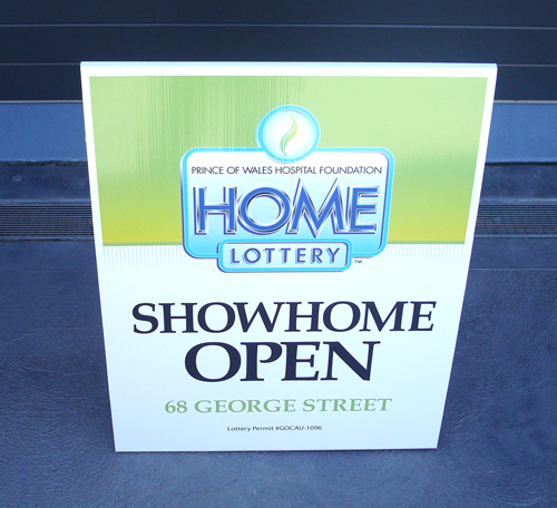 Home Lottery Sign